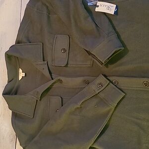 NWT Terra & Sky Plus Size Fleece Shacket